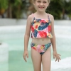 cute sunflowers printing  girl child teen swimwear Color Color 10
