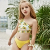 France design fashion sunflowers girl swimsuit tankini swimwear Color Color 1
