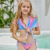 2025 Gradient color two piece design teen girl swimwear tankini Color Color 1