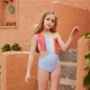 2022 Europe fashion gloden snake skin  child girl swimsuit swimwear one-piece bikini Color Color 8