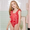 2022 good fabric one-piece swimwear teen girl children girl bikini swimwear   Color Color 2