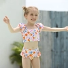 2022 small flower kid swimwear little girl children girl two piece design tankini