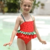 2022 watermelon style little girl one piece design kid bikini swimwear  Color Color 1