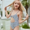 2022 Europe Leopard spot swimwear two-piece swimsuit children girl swimwear