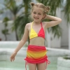2025 new design red yellow kid bikini swimwear children girl swimsuit Color Color 1
