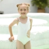 2022 Australia buyer likes light yellow one-piece children girl kid swimsuit  swimwear Color Color 1