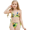 2025 hot sale Europe camouflage printing two-piece teen girl swimwear bikini Color Color 1