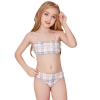 2022 top America buyer checkered two-piece teen girl swimwear bikini