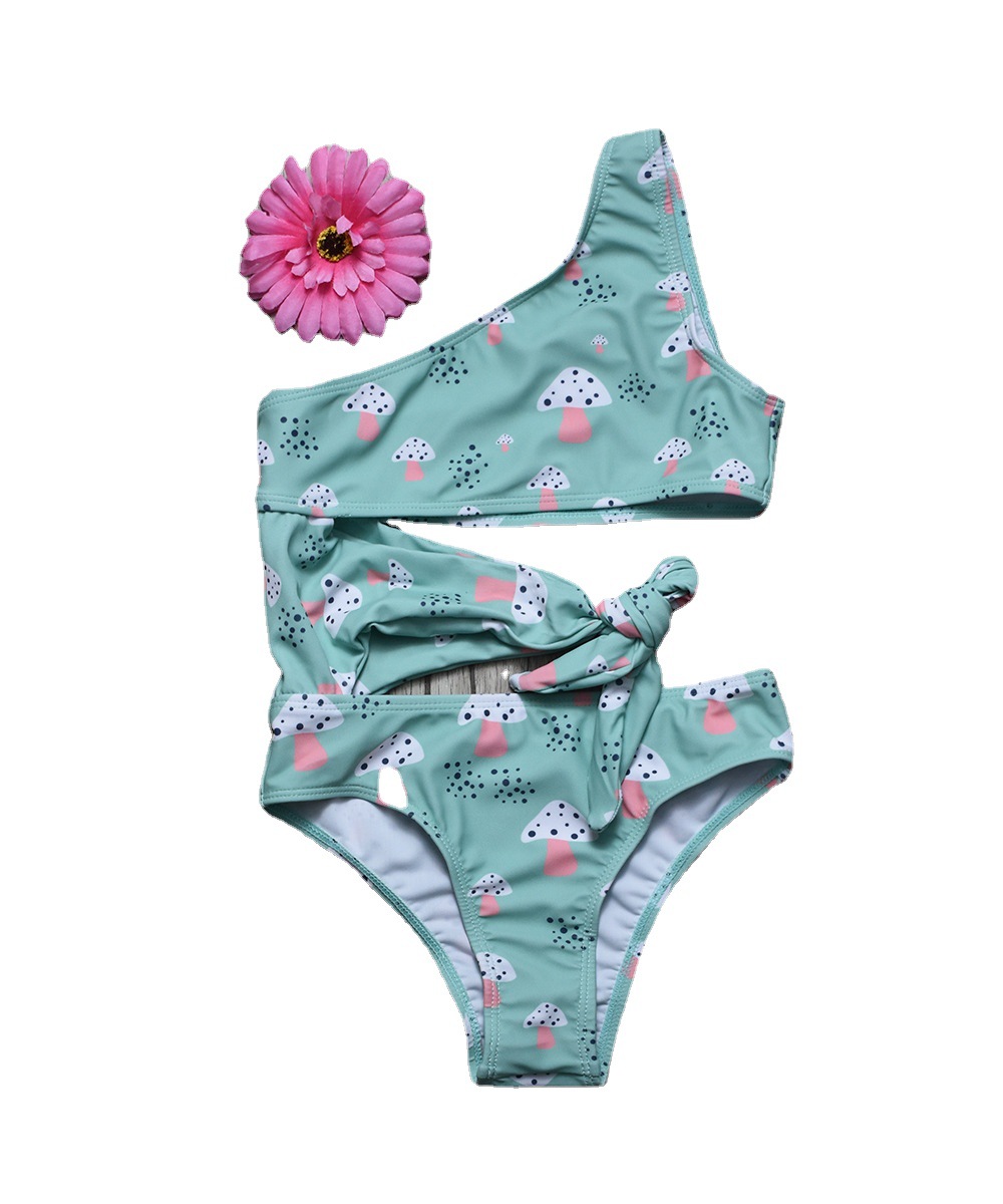 Irder - 2022 cartoon mushroom print girl swimwear bikini swimsuit