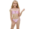 2022 cute small flower print girl bikini swimwear bikini swimsuit drop shipping