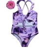2022 one-piece purple dyeing girl bikini swimsuit chidren swimwear free shipping wholesale