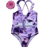 2025 one-piece purple dyeing girl bikini swimsuit chidren swimwear free shipping wholesale Color Color 1