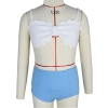 2025 America white top blue shorts teen girl swimwear tankini teen swimwear Color Color 1