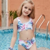 2025 America design tree leavese small girl swimwear tankini swiming swimwear