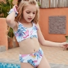 2022 America design tree leavese small girl swimwear tankini swiming swimwear