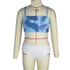 two-piece galaxy coloring popular  bikini swimwear teen girl swimwear Color Color 1