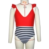 Europe America special white black patchwork swimwear teen girl swimwear