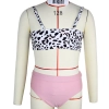 2025 summer leopard gray top children girl swimwear teen girl swimwear Color Color 4