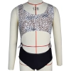 2025 summer leopard gray top children girl swimwear teen girl swimwear Color Color 2