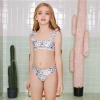 2023 fish print little girl teen girl swimwear two-piece swimsuit