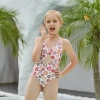 2022 print little girl swimwear girl student swimming wear cheap free shipping Color Color 1