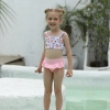 cute small floral little girl swimwear bikini  swimsuit