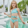 patchwork children one piece swimwear swimsuit Color Color 3