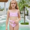 patchwork children one piece swimwear swimsuit