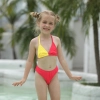 blue flowers print children swimwear girl swimsuit bikini paypal supported