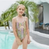 watermelon color Mermaid girl bikini swimsuit swimwear