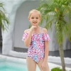 watermelon color Mermaid girl bikini swimsuit swimwear