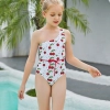watermelon color Mermaid girl bikini swimsuit swimwear