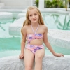 watermelon color Mermaid girl bikini swimsuit swimwear