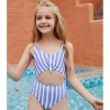 Europe light green white teen girl swimwear swimming suit Color Color 4