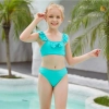 leaves print girl one-piece swimwear swimsuit Color Color 3
