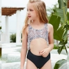 nice blue star teen girl little girl swimwaer bikini Color Color 5