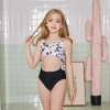 2023 floral print girl bikini two piece swimwear teen swimsuit Color Color 8