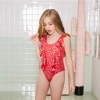 2023 floral print girl bikini two piece swimwear teen swimsuit