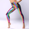 fashion sexy brignt colorful pu leather pant women leggings Color high waist