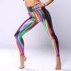 fashion sexy brignt colorful pu leather pant women leggings