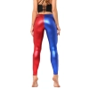 America Europe high quality candy bright pu leather leggings women tights