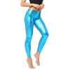 America Europe high quality candy bright pu leather leggings women tights