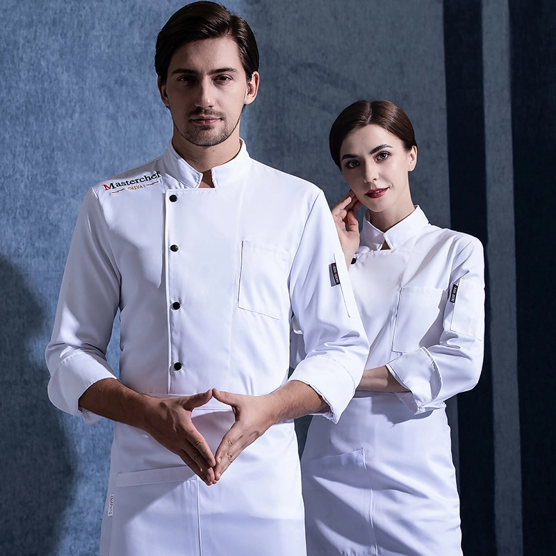 right open pocket chef jacket workwear