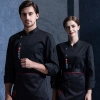 chinese food store chef jacket uniform Color Black