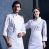 England design restaurant chef cooking work clothes jacket uniform Color White