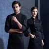 England design restaurant chef cooking work clothes jacket uniform Color Black