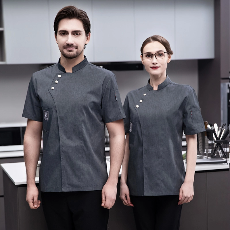 summer comforable fabric chef jacket uniform