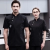 summer comforable fabric chef jacket uniform  Color Black