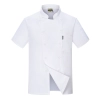 short sleeve black chef jacket restaurant staff uniform