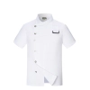 short sleeve black chef jacket restaurant staff uniform